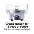 thumbnail image 3 of Proctor Silex Sound Shield Electric Coffee Grinder for Quiet Grinding, Stainless Steel Blades, Beans, Spices and More, 12 Cups, Black (80402), 3 of 5