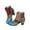 Multicolour, variant on Dress Boots for Women Vintage Roman Pointed Toe High Heels Ankle Booties with Side Zipper