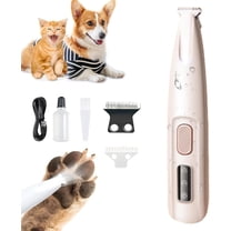 Petoir, Petoirpet Trimmer, Petior Pet Paw Trimmer, Multifunctional Pet Hair Clippers for Grooming with LED Light, Low Noise Waterproof Rechargeable Pet Paw Trimmer for Pet Paws Eyes Ears Face