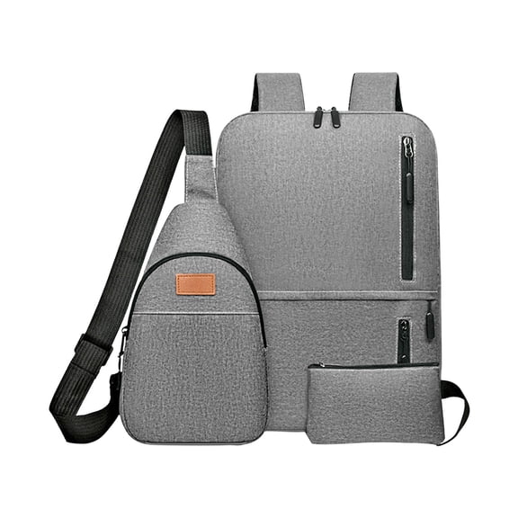Laptop Backpack,Travel Backpacks for Men Women,Computer Backpack with USB Charging Port,Water Resistant College Book Bag Work Backpack Bookbag Three Piece Business Computer Bag