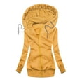 thumbnail image 2 of Puntoco Mujeres Otoño e Invierno Temperamento Casual Sólido Con Capucha Engrosada Suéter De Manga Larga Abrigo Selecciones De Flash Puntoco Puntoco-4906, 2 of 5