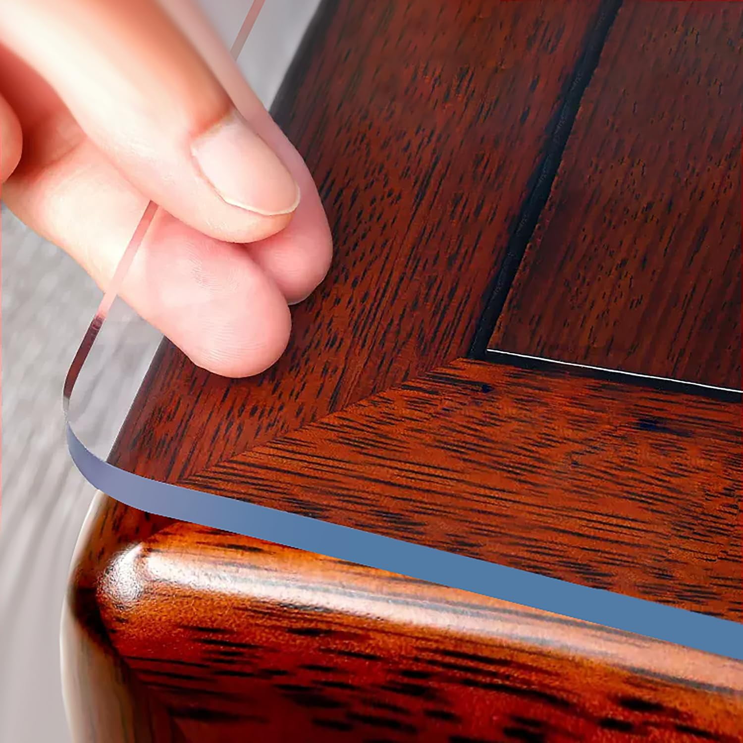 ORUYROP 2mm Thick Clear Desk Pad 14 x 48 Inch Clear Desk Mat Desk Protector Mat Clear Table Cover Protector Vinyl Desk Pad Desk Mats on top of Desks Walmart