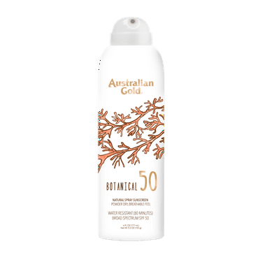 Australian Gold Botanical SPF 50 Mineral Continuous Spray Sunscreen, 6 fl oz