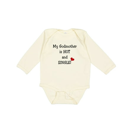 

Inktastic Single Godmother Gift Baby Boy or Baby Girl Long Sleeve Bodysuit