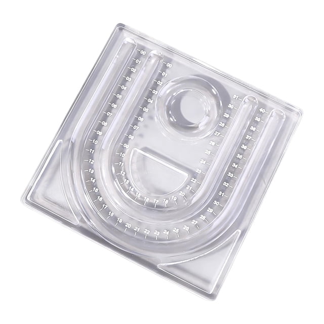 Bandeja de cuentas para hacer joyas, tabla de medición de acrílico, suministros de bricolaje, placa de diseño de cuentas artesanales para