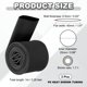 thumbnail image 2 of Paquete de 3 tubos termocontraíbles de 3.3 pies y 0.98" de diámetro para cañas de pescar, envoltura de agarre impermeable antideslizante de 25 mm para deportes y fitness, negro mate, 2 of 6
