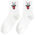 thumbnail image 1 of Calcetines de Emoticonos VentDepot MXMJW-001 1 Par Blanco, 1 of 4