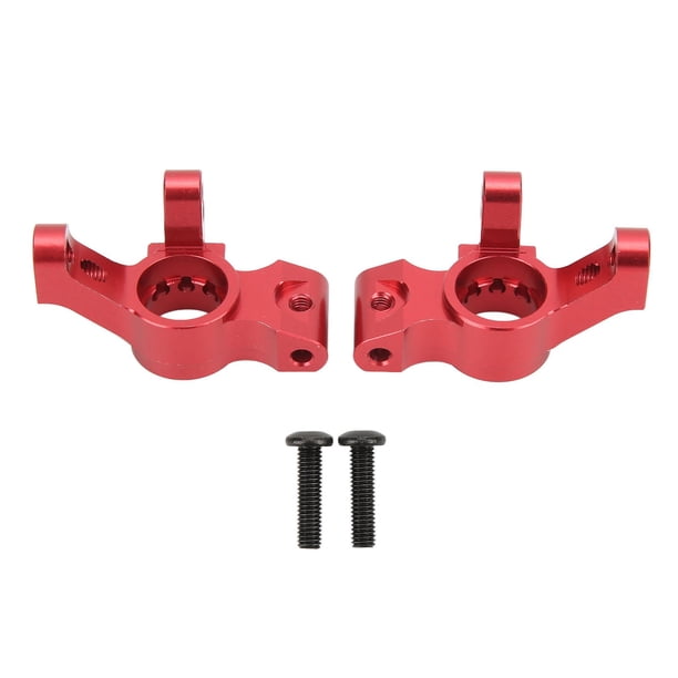 Portador del buje del brazo del nudillo trasero, 2 piezas de aleación de aluminio y metal RC Portador del buje del brazo del nudillo trasero Piezas de actualización de coche RC Probadas y confiables