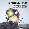 thumbnail image 5 of HIBIBUD Gold Solar Rechargeable Flashlight,USB/Solar Dual Charging for Outdoor Emergency, 5 of 7