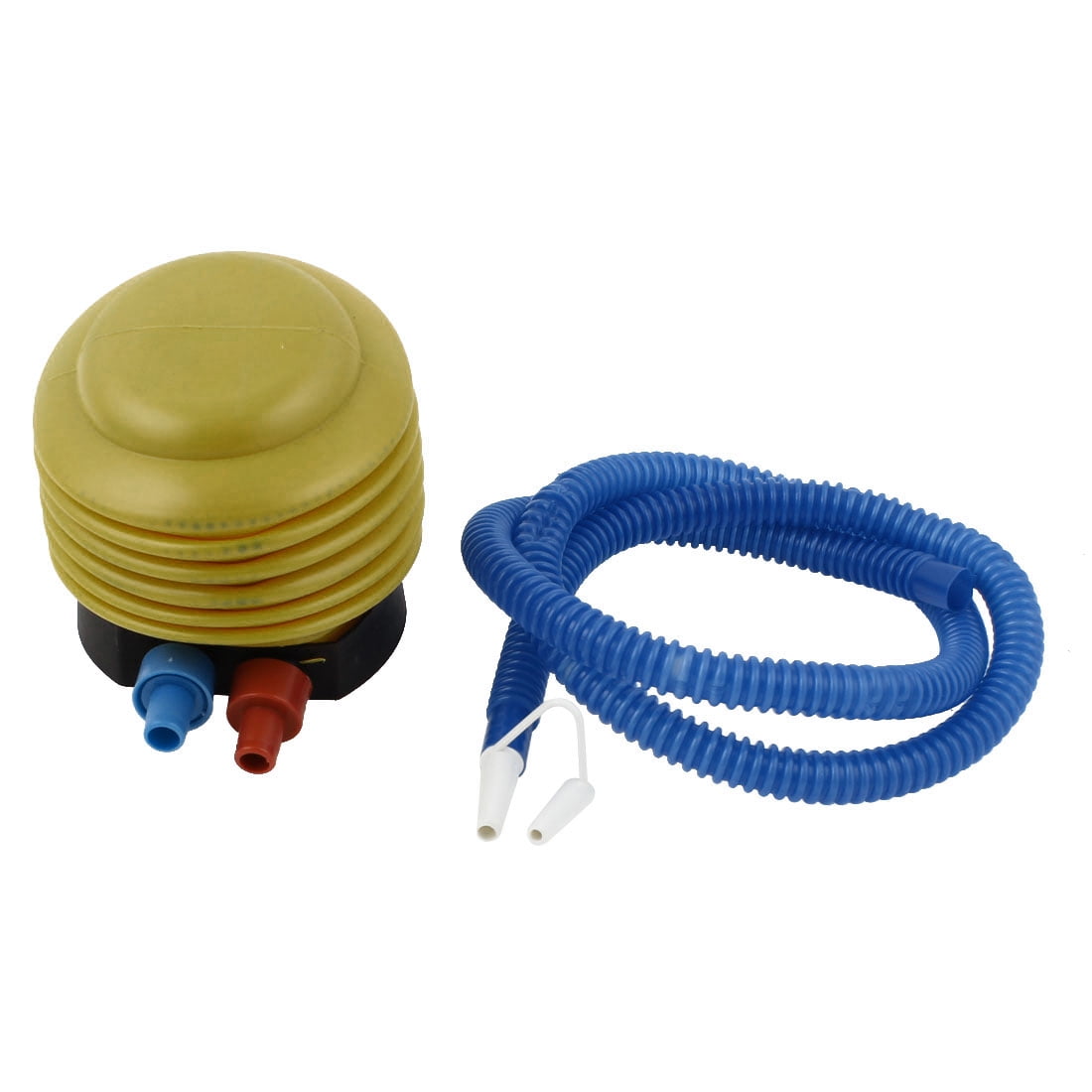 sourcingmap Balloon Easy Hand Foot Operated Air Bellow Pump Inflator Blue Yellow 