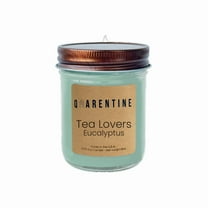 Natural Organic Tea Lovers Eucalyptus Soy Wax Candle, Bergamot & Lavender Scent, Aromatherapy & Massage Oil - Quarentine Essentials by Carla Miles