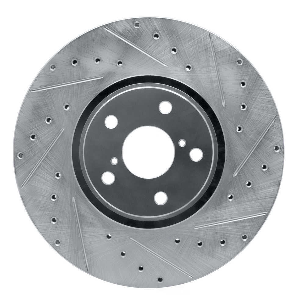 Dynamic Friction Company 631-75024D DFC Brake Rotor - Drilled And Slotted - Silver