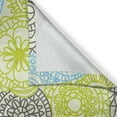 thumbnail image 3 of Ambesonne Ethnic Kitchen Curtains, Pastel Folk Style Flower, 55"x39", Apple Green Aqua Grey, 3 of 3