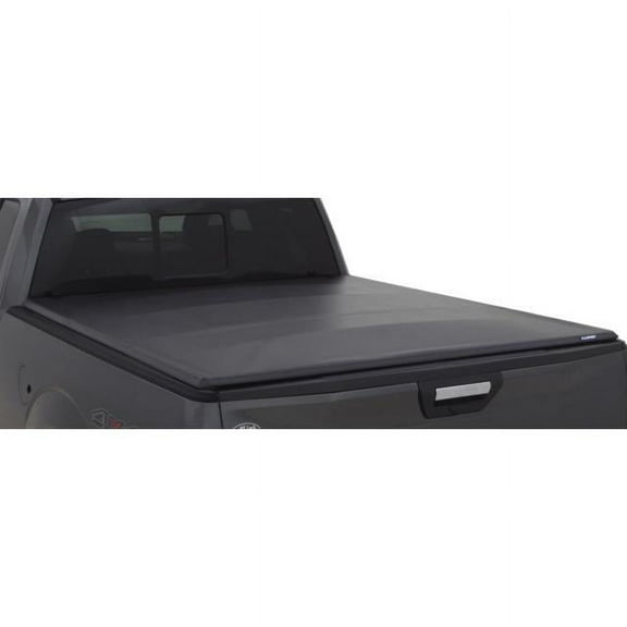 Lund Genesis Tri-Fold Soft Folding Truck Bed Tonneau Cover Fits 2014 - 2021 Toyota Tundra w/o track system 5' 7" Bed( 66.7")