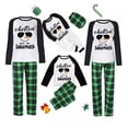 thumbnail image 1 of Conjuntos de pijamas navideños a juego para niños, gafas de sol geniales, muñeco de nieve, a cuadros, de talla grande, 1 of 4