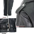 thumbnail image 4 of Hot Leathers JKL2002 Women's Black 'Rose Embroidered' Motorcycle Style Leather Jacket 2X-Large, 4 of 10