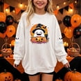 thumbnail image 2 of Enjoytime Halloween Crewneck Sweatshirt Ghost Pumpkin Graphic Long Sleeve Pullover Top Cute Fall Fashion Kids Clothes Girls, 2 of 7