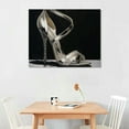 thumbnail image 2 of GOSMITH Posters Modern Fashion Trend Female  Crystal High Heels with Red Wine Black And White Retro Posters Canvas Painting Posters And Prints Wall Art Pictures for Living Room Bedroom Decor, 2 of 4