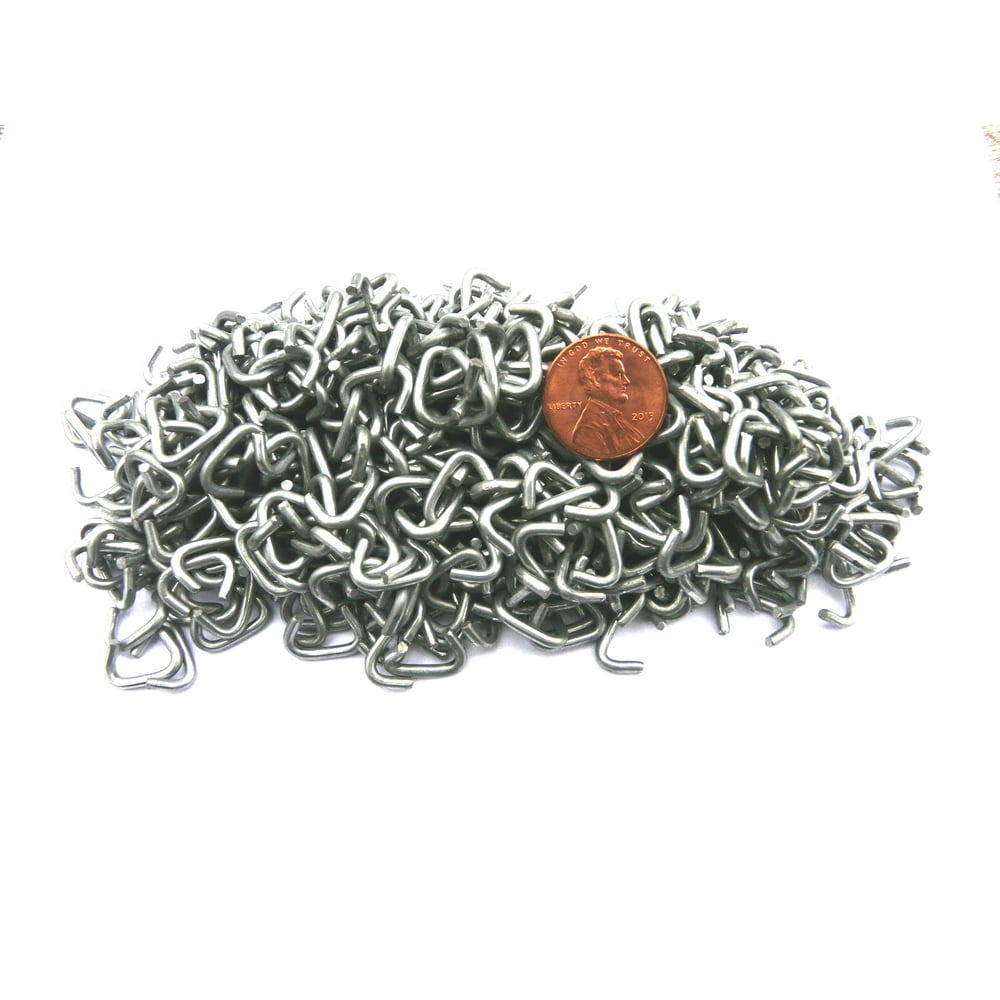 3/8" galvanized hog rings for cages, fencing repairs, traps, and