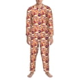 thumbnail image 3 of Sikiie Skull rock record Mens Pajama Set, Soft Warm Long Sleeve Sleepwear, Cozy Button-Down Pjs for Men-X-Large, 3 of 7