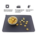 thumbnail image 2 of Methold Tazón para perros y gatos, alfombrilla antiadherente para alimentos, mantel para alimentación de bebidas, cojín, fácil de lavar, Suministros para perros Gris, 2 of 6
