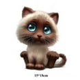 thumbnail image 1 of 15*18CM Car 3D Stereo Anime Funny Personality Kitten Sticker Car Styling Sticker, 1 of 7