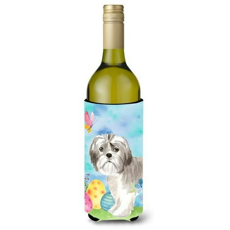 

Carolines Treasures Easter Eggs Shih Tzu Puppy Wine Bottle Beverge Insulator Hugger
