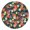 Pioneer Flower Floral-2, variant on Pioneer Flower Floral Print Pattern Round Fitted Tablecloth with Elastic Edge,Dining Table Cover Waterproof,Outdoor Round Tablecloth for Camping,Dining,Indoor and Outdoor