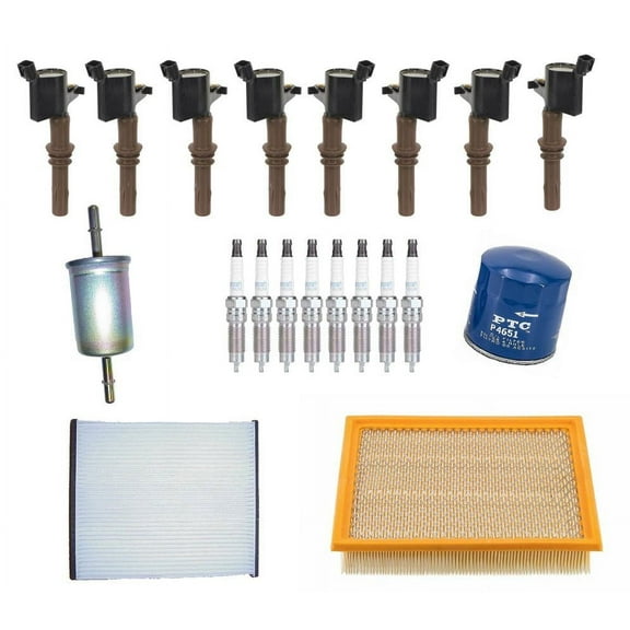 Ignition Coils Platinum Spark Plugs Air Filters for Ford Mustang 4.6L 2009-2010