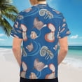 thumbnail image 6 of High Quality Hawaiian Shirts for Men Short Sleeve Aloha Beach Shirt Floral Summer Casual Button Down Shirts Blouses XN26NL, 6 of 7