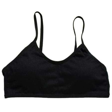 

CHAOMA Girls Seamless Training Bras Spaghetti Straps Sports Bralette Underwear with Pad