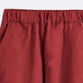 thumbnail image 7 of Xyant Kids Boys School Uniform Pants Casual Straight Leg Pull-On Pant Elastic Waist Flat Front Pants (Wine,7-8 Years), 7 of 7