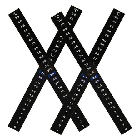 OFFIGAM Aquarium Pet Thermometer Stickers Black for Jar Fermenting and Testing