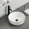 thumbnail image 6 of PULUOMIS 28" Bathroom Vanity and Vessel Sink Combo Modern Bathroom Countertop Bathroom furniture set bathroom furniture with mirror cabinet, 6 of 7