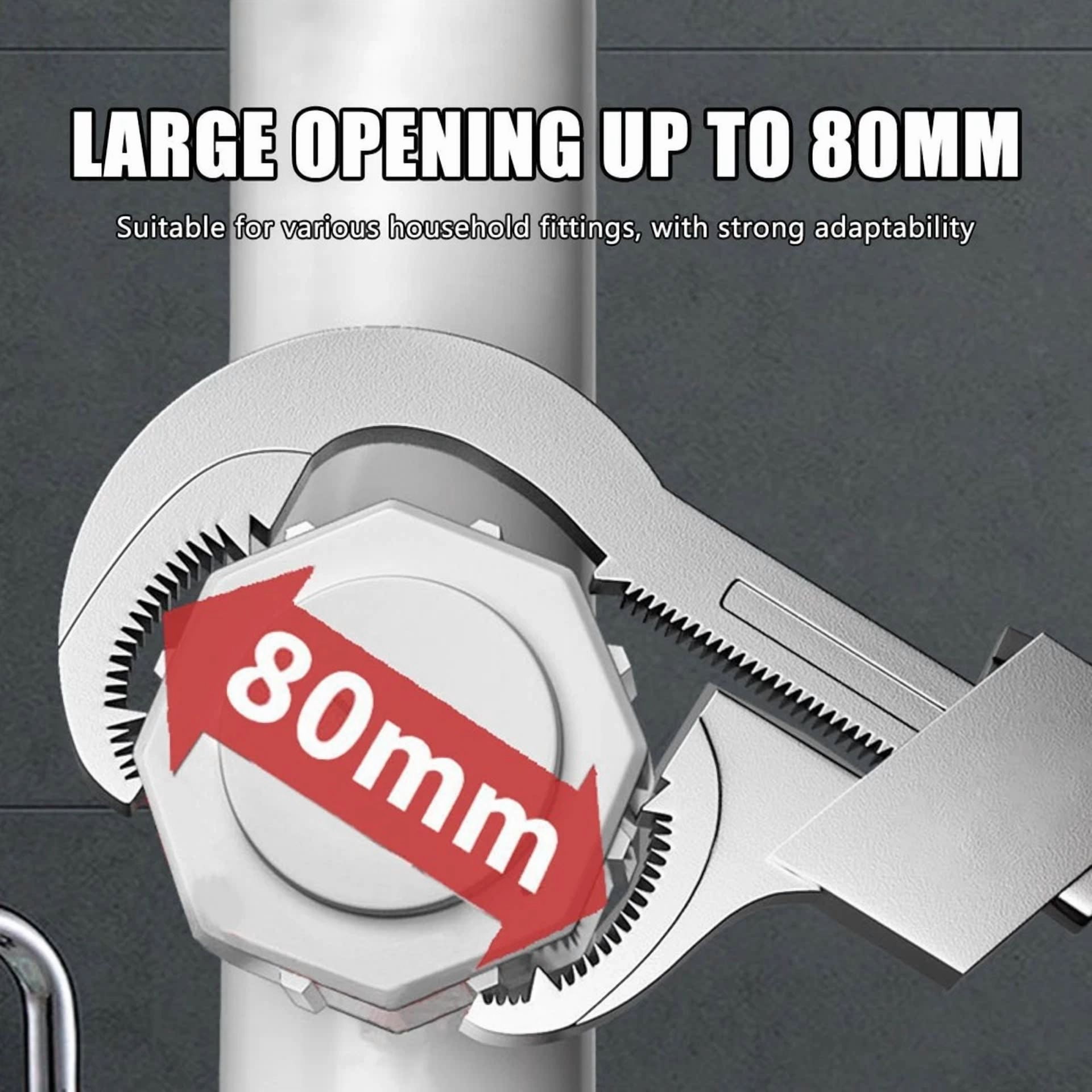 Universal Open End Wrench Adjustable Wrench For Bathroom Plumbing Sink Repair