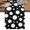 Black, variant on Yellow Polka Dot Table Runner, Color Point Abstract Art Washable Table Runners for Kitchen Dining Cafe Decor, Dresser Scarf Holiday Decorations 13x36 Inch