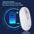 thumbnail image 6 of T15 2.4G Rechargeable Wireless Mouse Mute Design Office Mouse 500 MA Suitable For Office Games White, 6 of 10