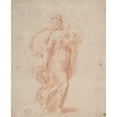 thumbnail image 2 of Parmigianino 20x24 Gold Ornate Framed and Double Matted Museum Art Print Titled - The Virgin Walking to the Right Carrying the Christ Child (1503-40), 2 of 4