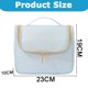 thumbnail image 2 of Bolsa de maquillaje, bolsa de viaje para cosméticos, bolsa de mano portátil para cosméticos para mujer, bolsa de artículos de tocador grande, organizador, 2 of 5