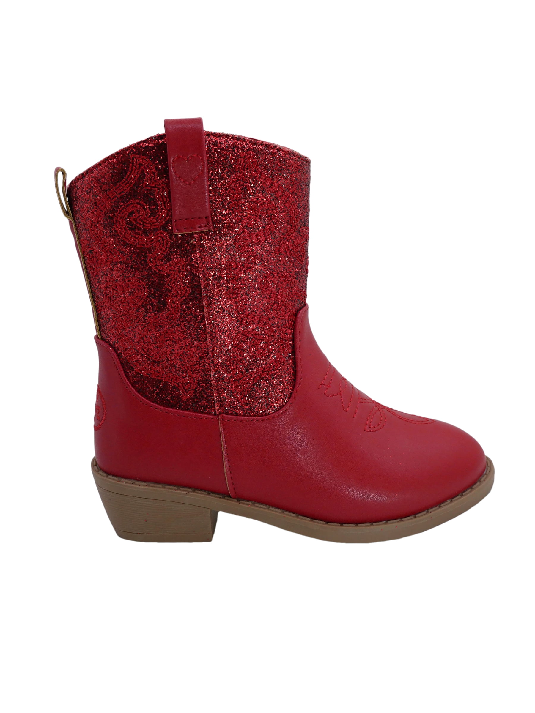 Pawz Little & Big Girls Glitter Western Boots