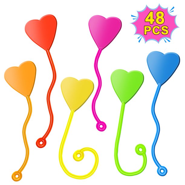 Regalos genuinos de San Valentín de Sticky Hands para niños, 48 unidades