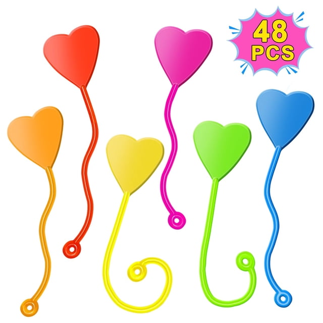 Regalos genuinos de San Valentín de Sticky Hands para niños, 48 unidades