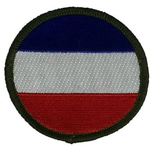 ARMY GROUND FORCES WWII WORLD WAR TWO II PATCH RED WHITE BLUE STRIPES