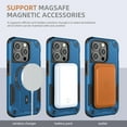 thumbnail image 6 of for iPhone 12 Pro / 12 6.1" Case with Kickstand, Compatible with MagSafe Camera 
 & Screen Guard Military Grade Drop Protection Shockproof  Magnetic Back Cover for iPhone 12 Pro / 12 6.1", Darkblue, 6 of 7