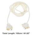 thumbnail image 3 of Unique Bargains 1 Pc Flower Rope Belt Fashion Adjustable Waist Cord for Women Beige, 3 of 6