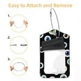 thumbnail image 2 of Square PU Leather Luggage Tags - 2 Pack with Privacy Cover and Stainless Steel Ring - Suitable for Travel, Backpack, Handbag - Suitcase Tags, Travel Tag Colorful Eyeballs, 2 of 7