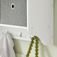 thumbnail image 4 of SoBuy FRG282-W Étagère Murale Armoire de Rangement Murale avec 3 Paniers 5 Crochets, 4 of 7