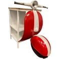 thumbnail image 3 of MGM Marketing Rustic Mini Scooter Cabinet - Red Metal and Mango Wood, 3 of 3