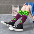 thumbnail image 3 of Lsque Geometry Dash Printed Crew Socks Men's Women's LightWeight Thin Casual Calf Socks ,Knee High Socks,Cotton Socks, 3 of 9