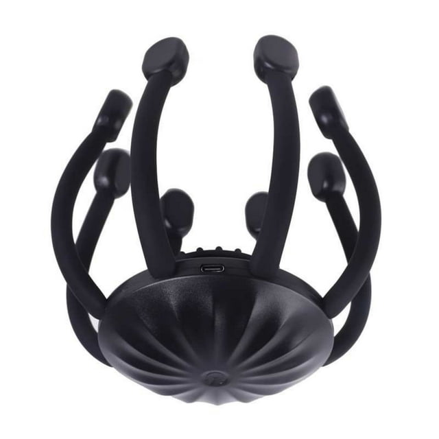 Rechargeable Scalp Massager For Head And Neck Relaxation With Multiple Vibration Modes Portable Handheld Stress Device